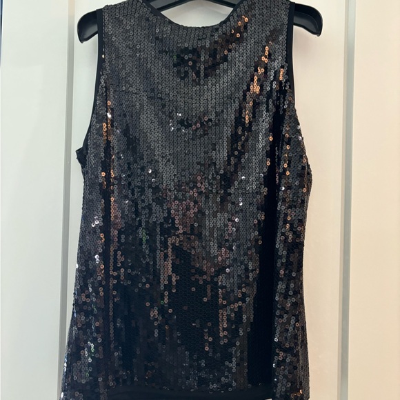 Black tank with sequins size 1X - Picture 3 of 8